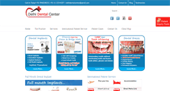 Desktop Screenshot of delhidentalcenter.com